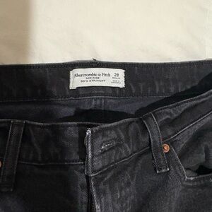 Abercrombie & Fitch Women's Black High Rise Jeans